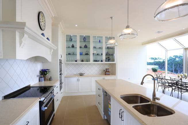 kitchen island with granite counter top