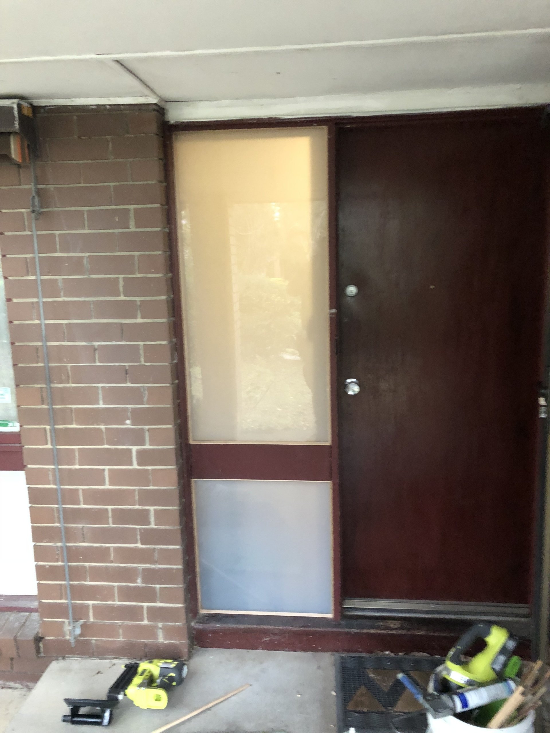 Pet Door Installation Before & After