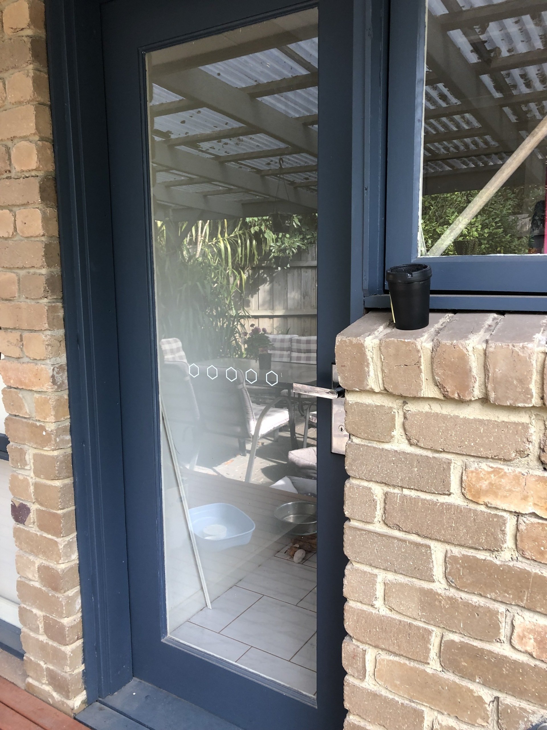 Glass Dog Door Installation CK Glass