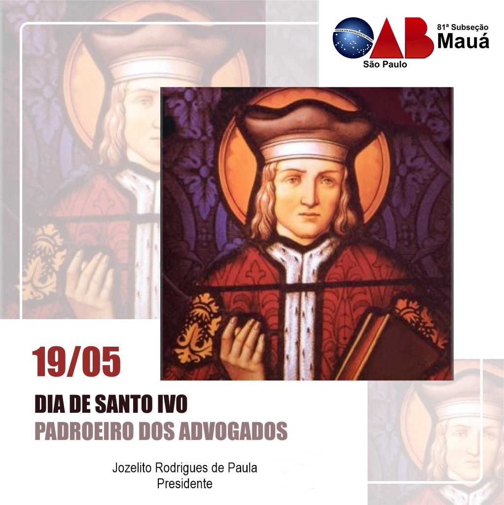 19 de maio Dia de Santo Ivo 19 de maio Dia de Santo Ivo