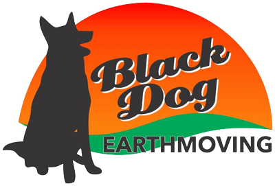 black dog earthmoving logo
