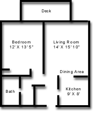 One Bedroom Floorplan