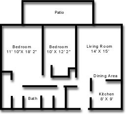 Two Bedroom Floorplan