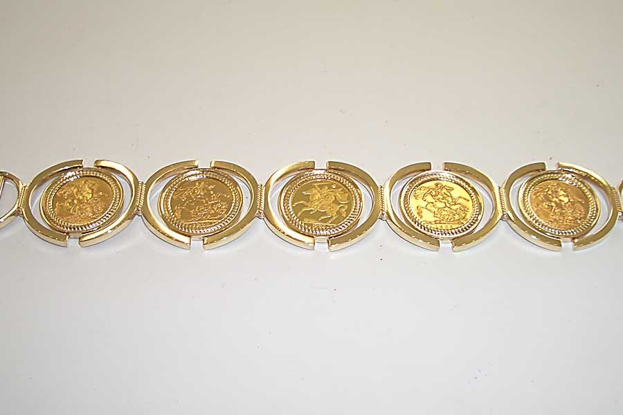 coin bracelet