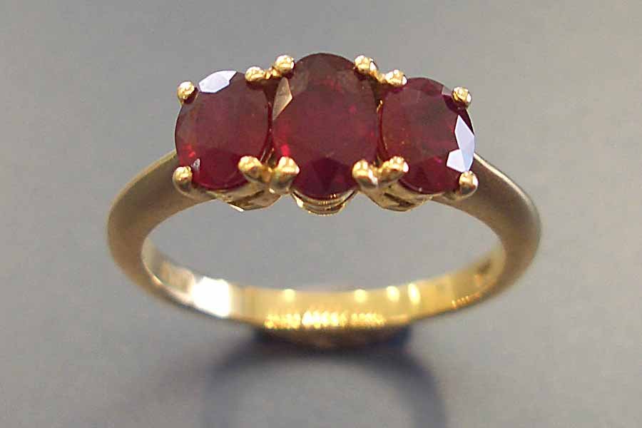 ruby trio ring