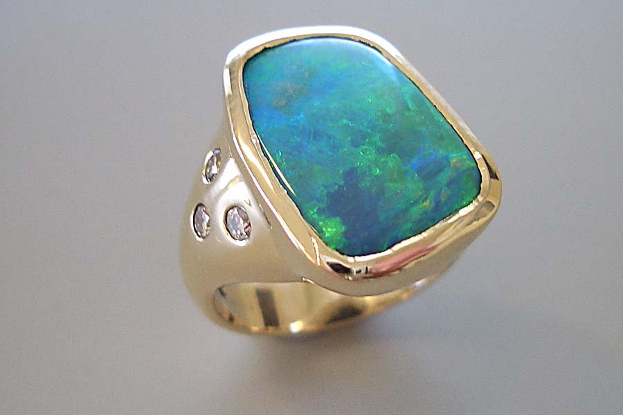 natural opal ring