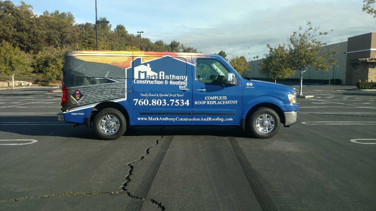 Mark Anthony Custom Wrap Gallery Sign Art Graphix Vista, CA