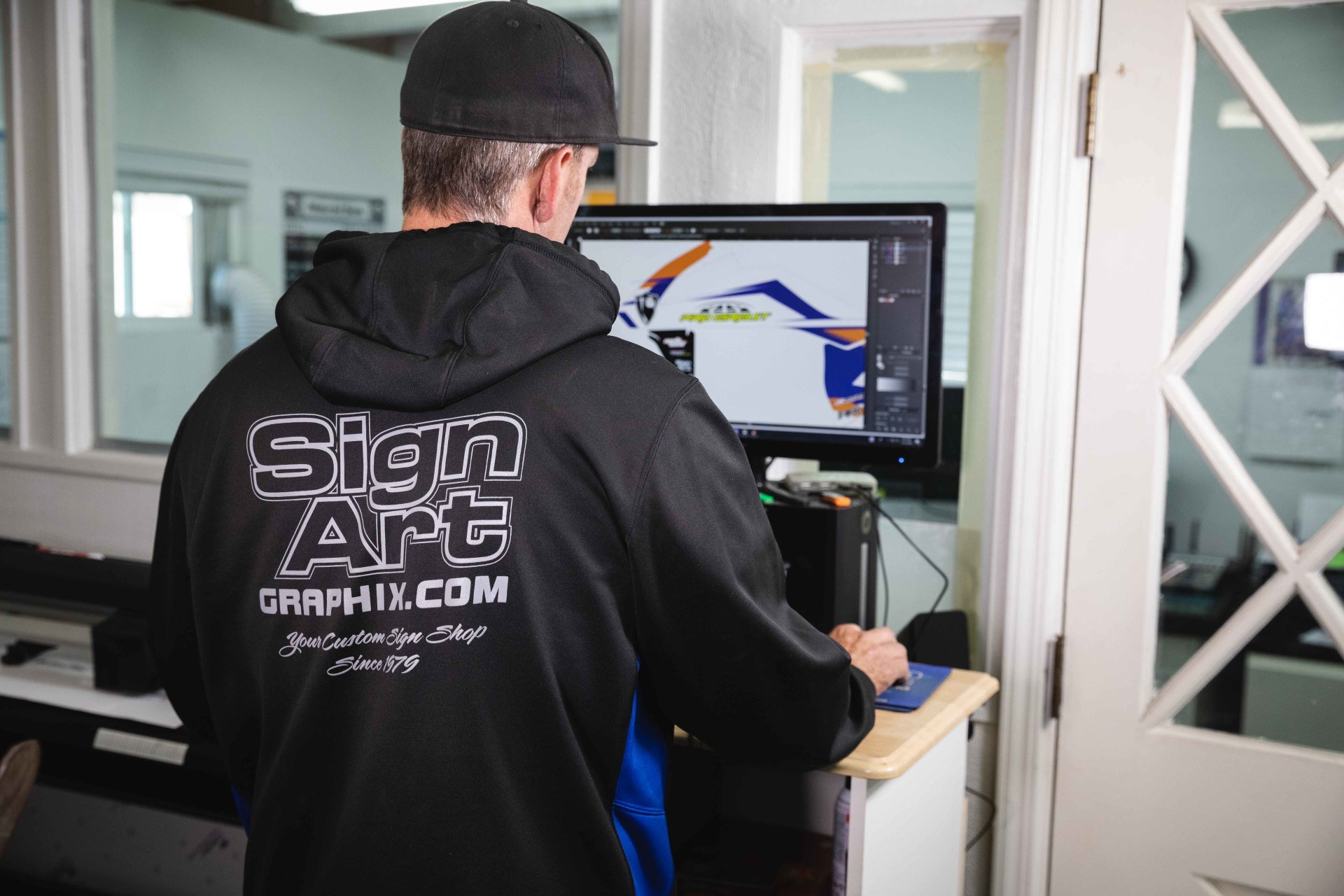 Epic Game Bus Gallery Sign Art Graphix Vista, CA