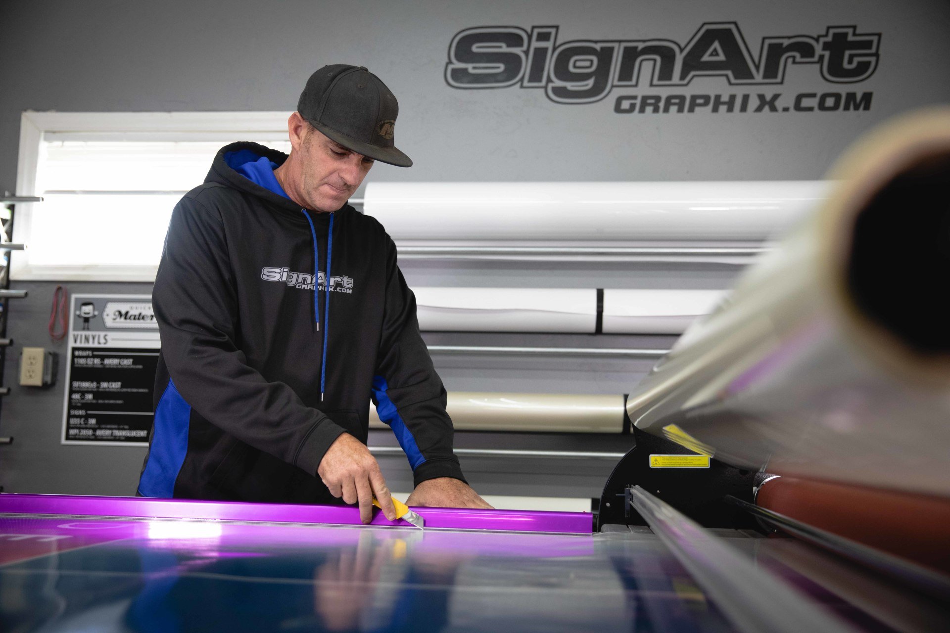 Epic Game Bus Gallery Sign Art Graphix Vista, CA