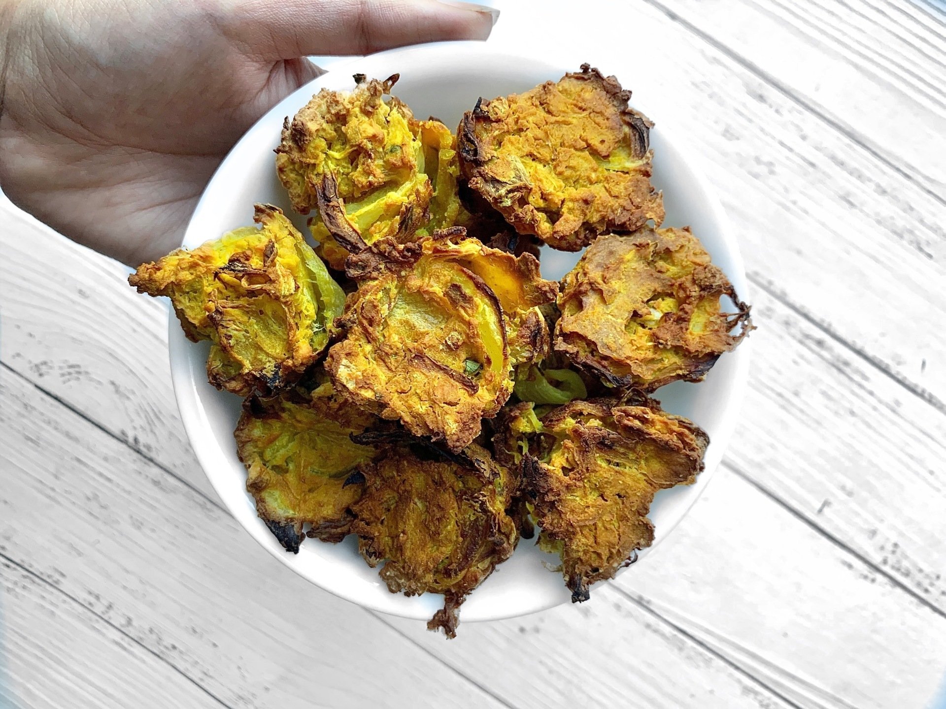 Recipe Baked Onion Bhajis