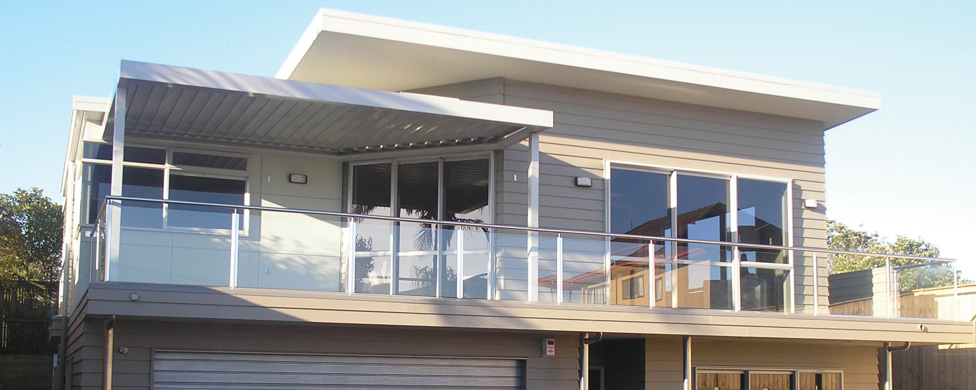 Exterior view of a newly constructed home 