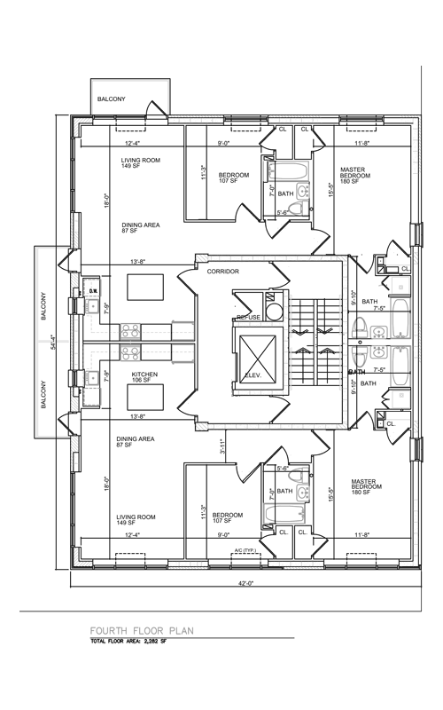 4th Floor Plan