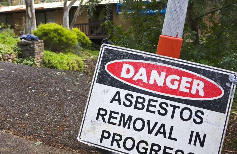 direct salvage supplies asbestos removal sign board