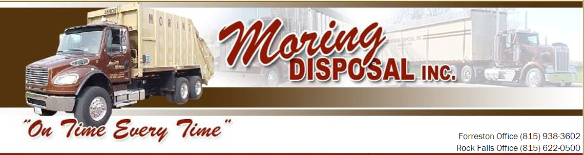 Waste Disposal & Recycling - Forreston, IL - Moring Disposal, Inc.