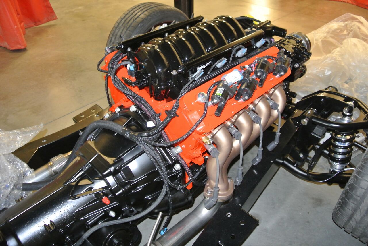 Custom built 1937 Chevy coupe. Custom fabrication and machining
