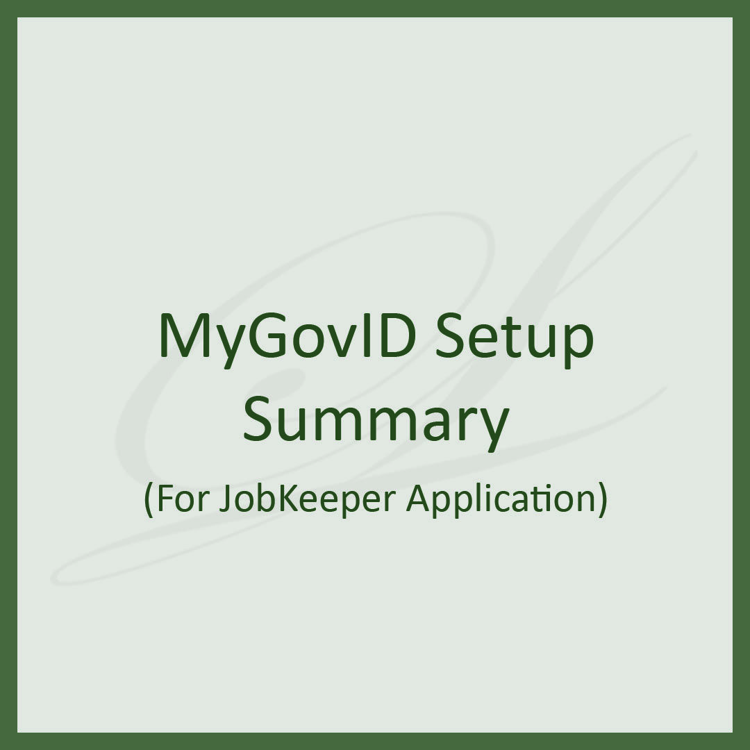 MyGovID Setup Instructions