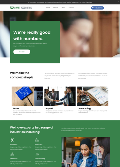 My Client Key We're Great with Numbers - Green Template