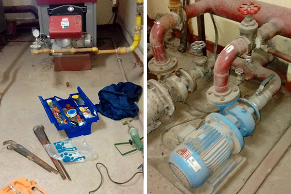 De La Bahía Destapaciones herramientas y bomba de agua