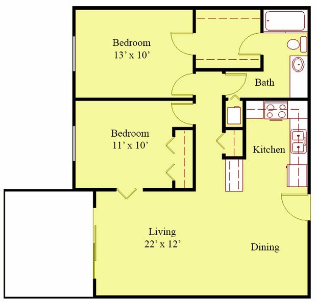 Floor Plans Tivoli Apartments, Virginia Beach, VA