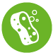 four perfect cleaning services sponge icon