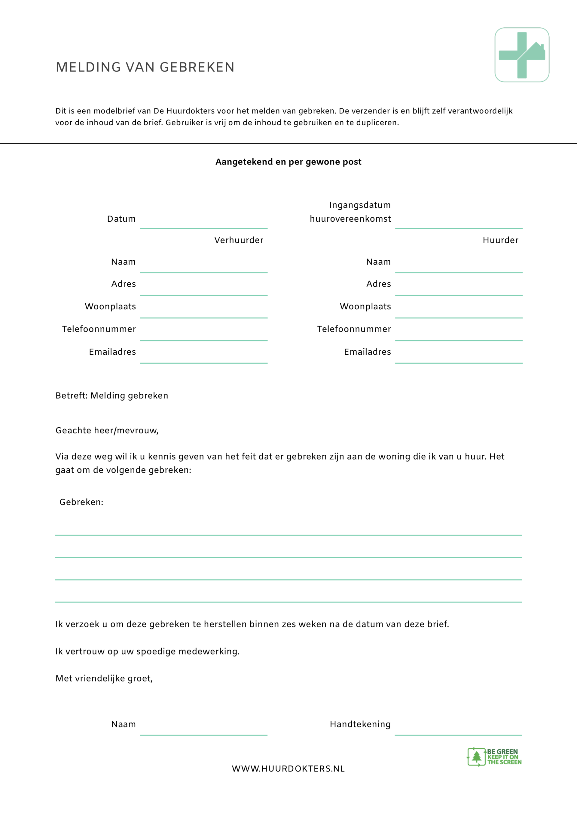 DOCUMENTEN | HUURDOKTERS