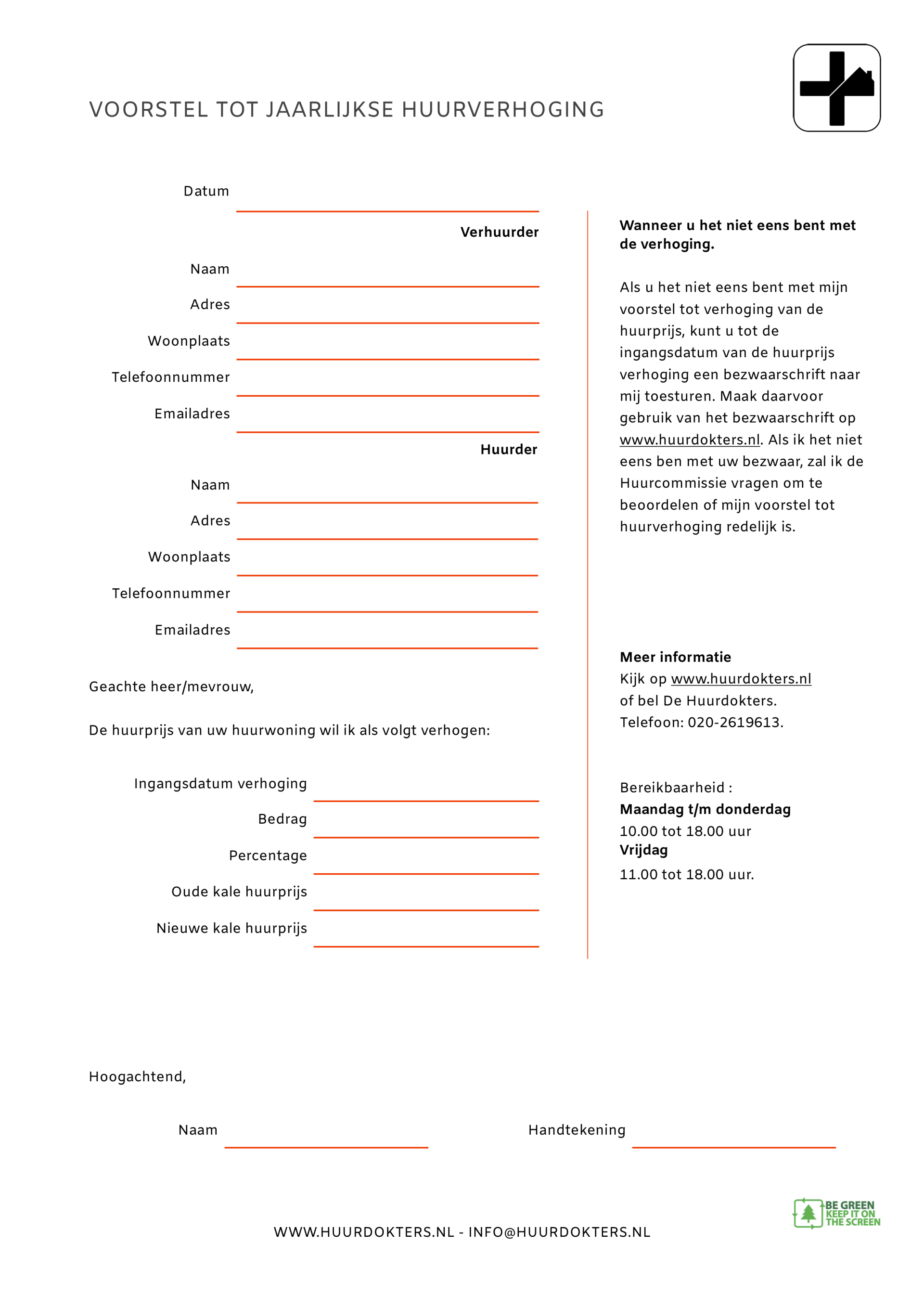 DOCUMENTEN  HUURDOKTERS