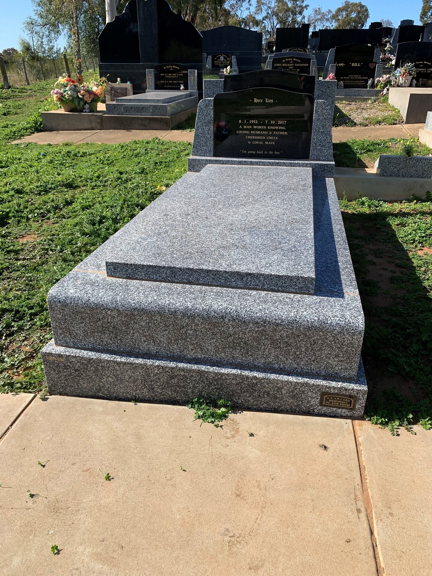 Memorial Stones Tallygaroopna A.C. & R.J. Lau Pty Ltd Monumental