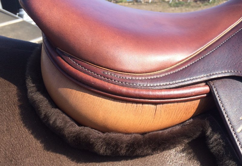 Pure sheepskin showing numnahs created in The Wirral