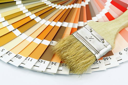 Paint swatches and brush for providing all the painting services you need, anywhere in Auckland, NZ