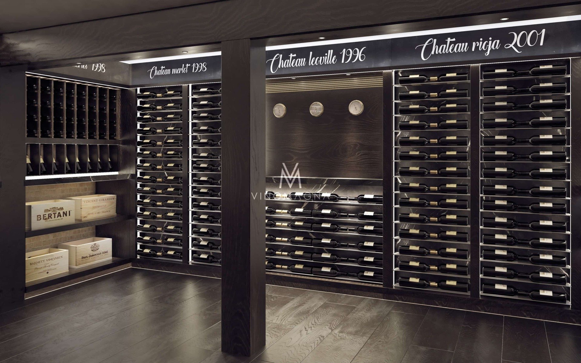 Custom Wine Cellar Display