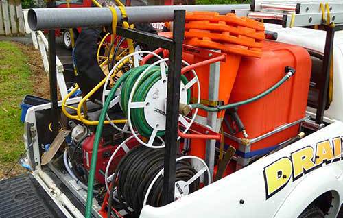 Equipment used for drain cleaning 