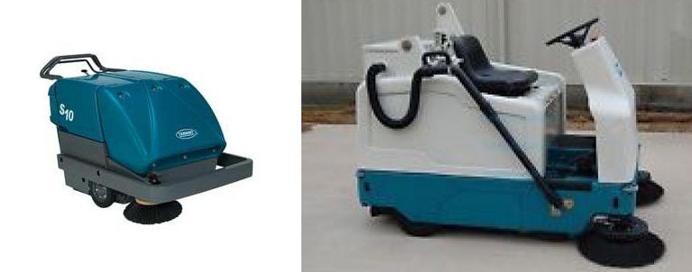 dunlops industrial and commercial cleaning sweepig machine
