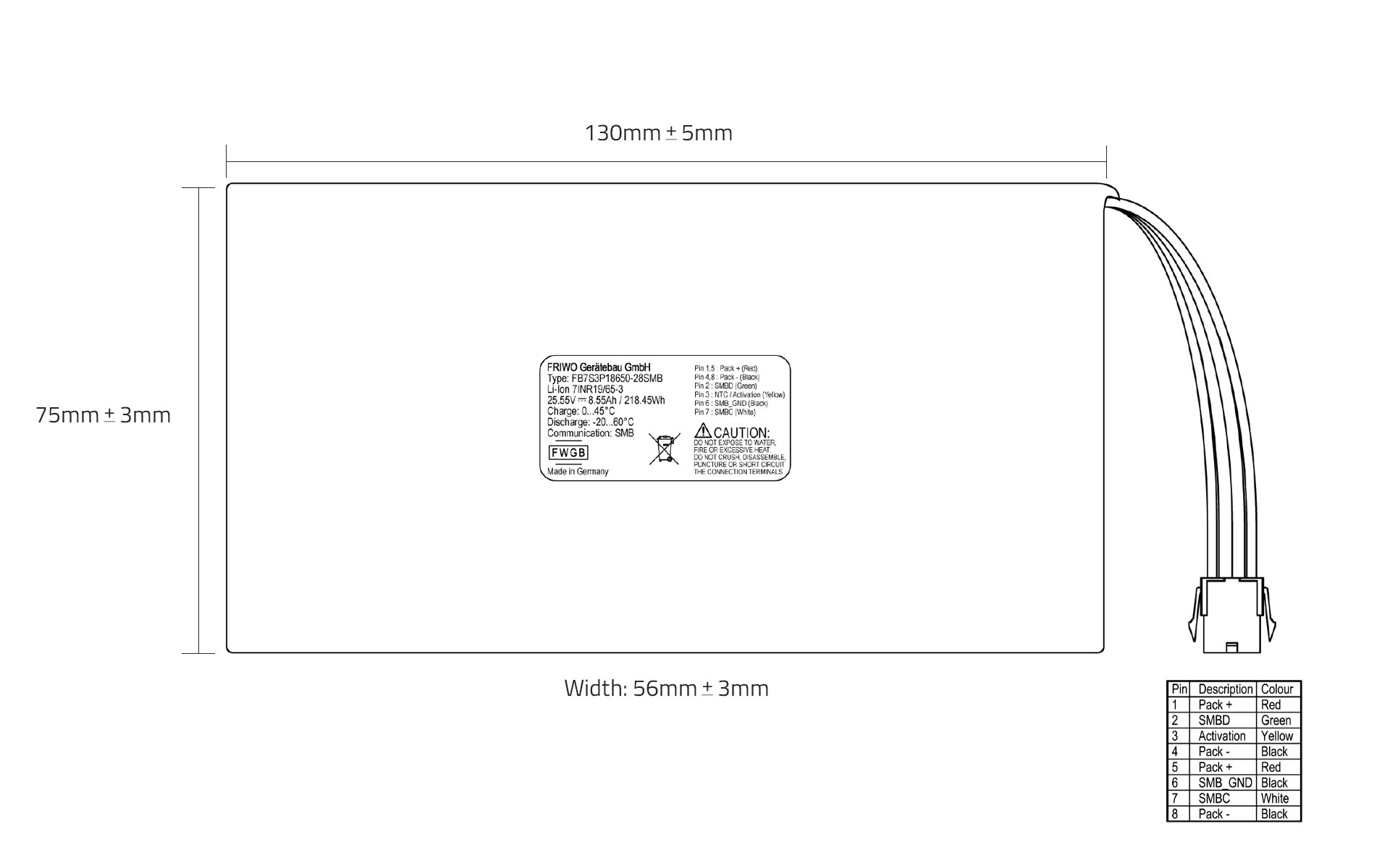 7S3P Li-Ion Battery Pack