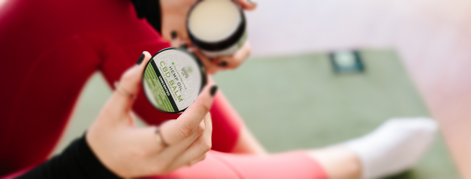 Koi CBD and Absolute Nature CBD balm and pain relieving gel rollon.