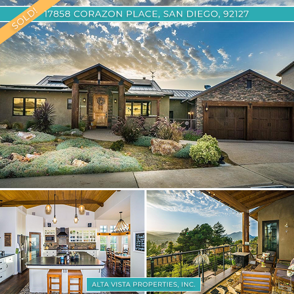 Alta Vista Properties, Inc. Sales San Diego