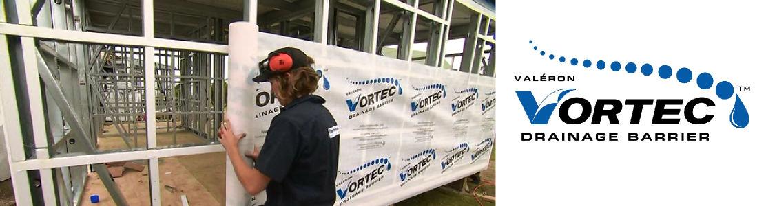 Expert installing a banner
