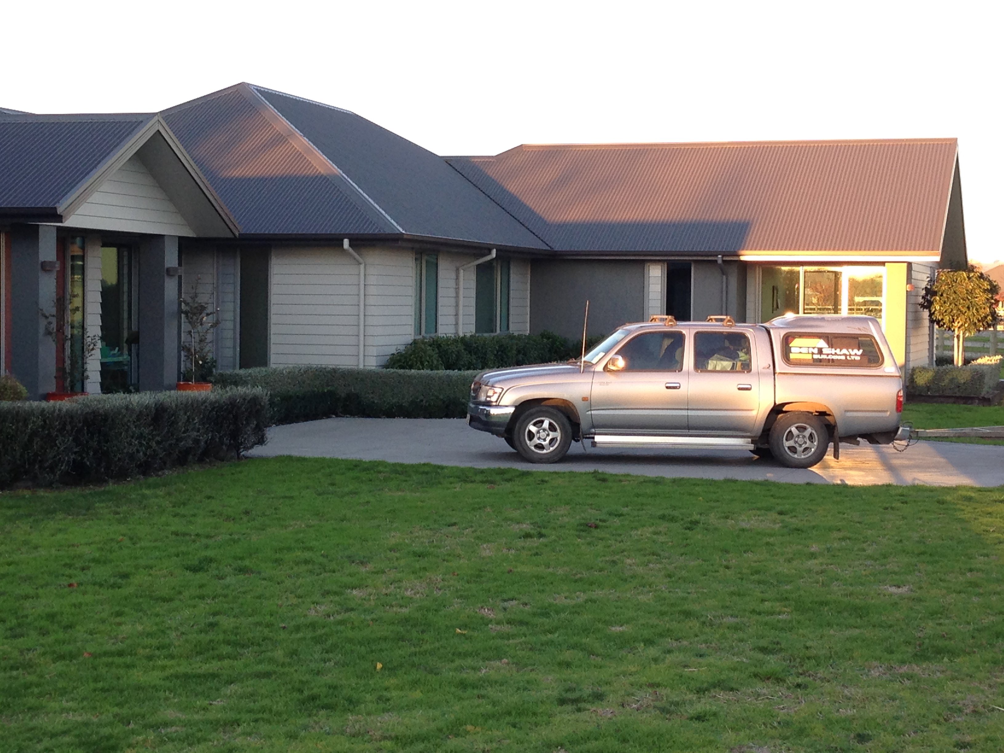 Building contractor doing inspection