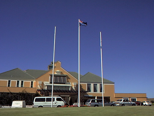 12m tall freestanding flagpoles