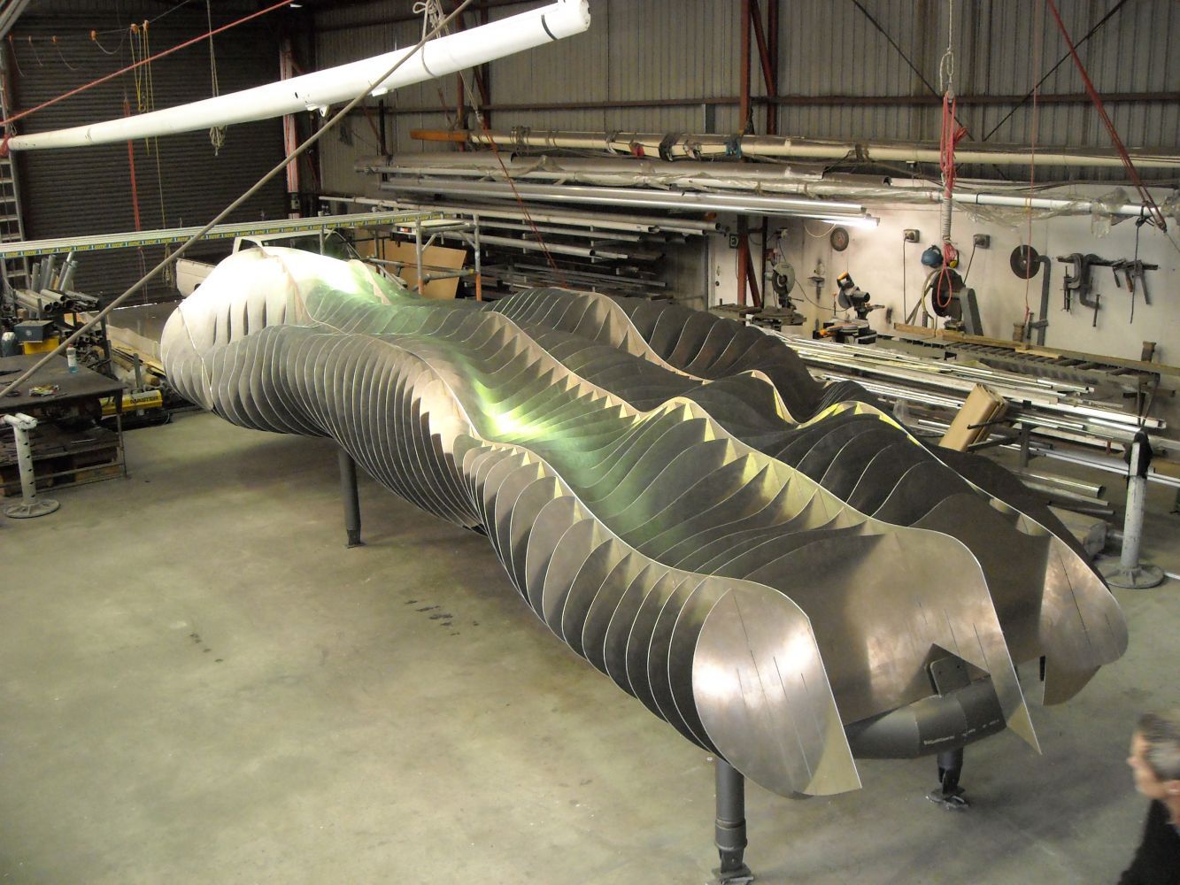 'The Cloud' - architectural feature during manufacture