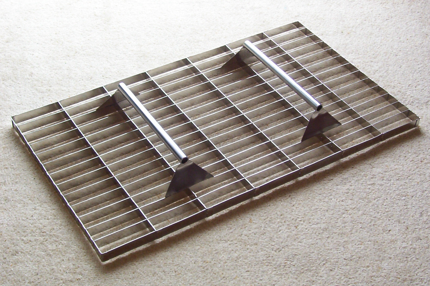 Stainless frame to press food