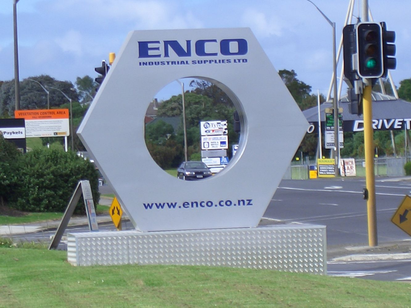 Build and install sign & frame on base