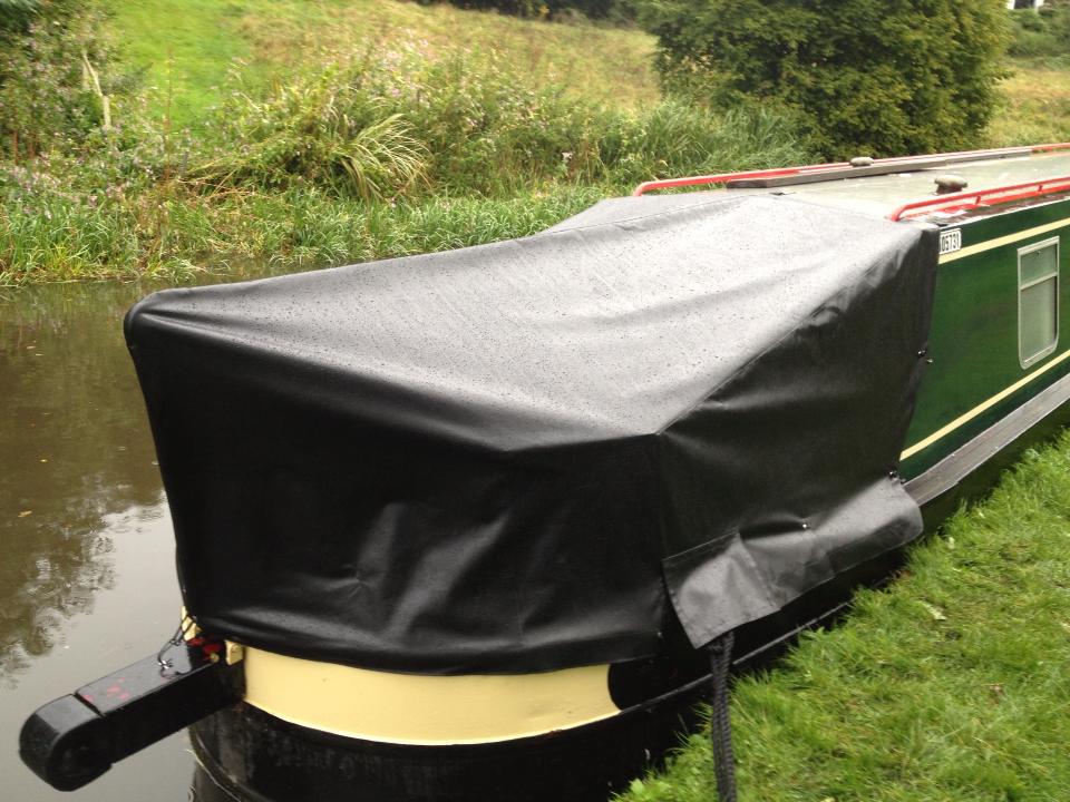 Bespoke narrowboat stern deck covers i| UK