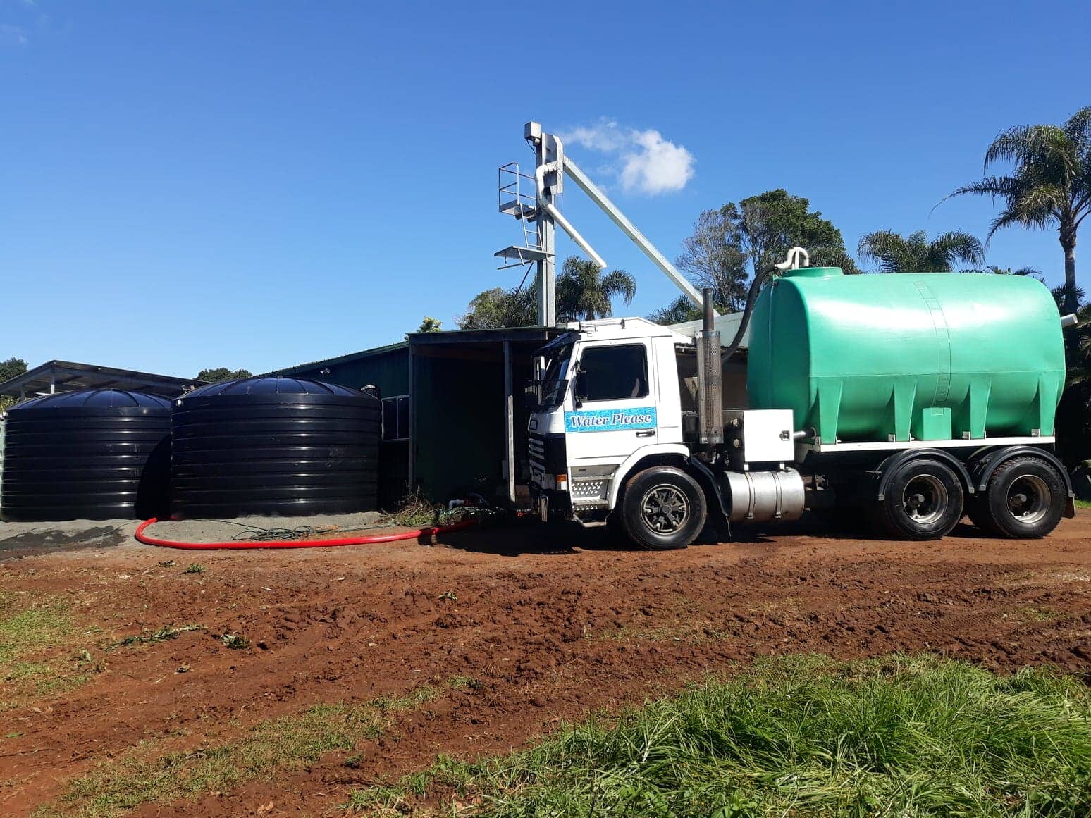 Truck Filling a Truck — Water Please in Lennox Head, NSW