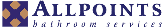 allpoints bathroom services business logo