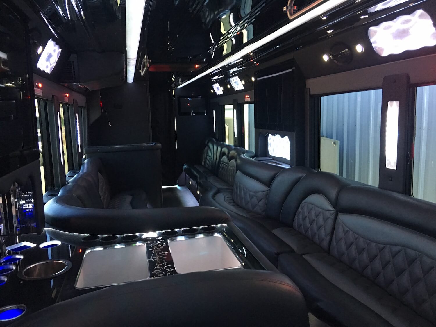 Party Bus Rentals Fresno CA, Merced, Visalia Bathroom On Board