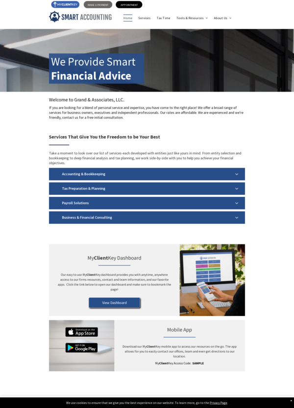 My Client Key The Grand Daddy - Navy Template