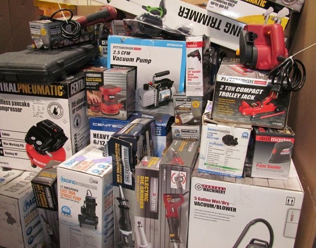 Harbor Freight Tools Truckloads, Harbor Freight Liquidation, Tools Pallets