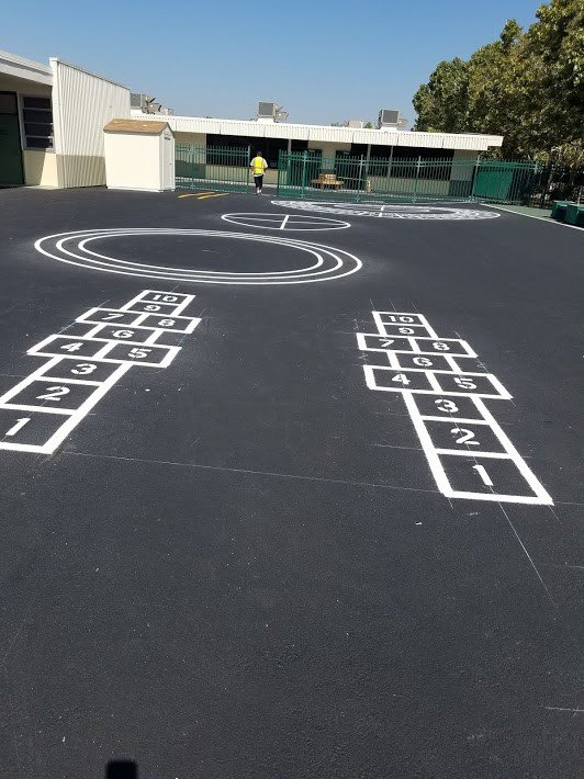 Playground Striping San Jose, CA Linear Tech Striping