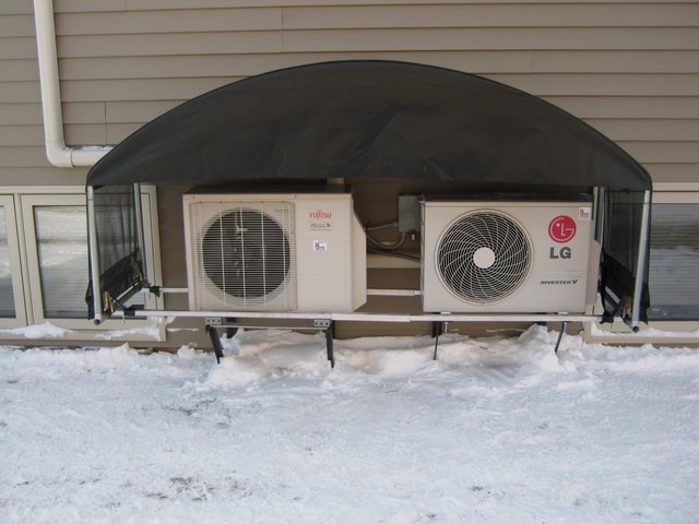 Air Conditioning Frozen Heat Pump In Winter Air Conditioning