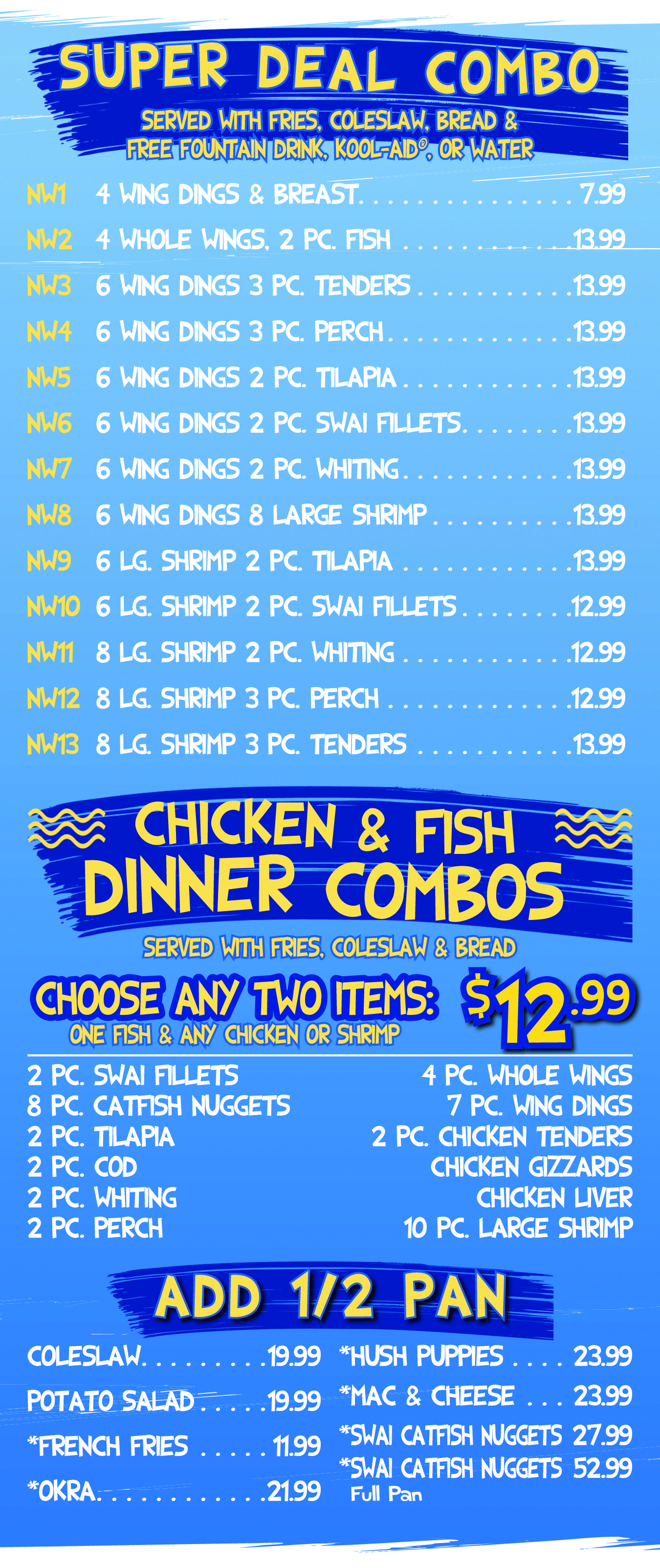 Nu Wave Fish & Chicken 7 locations to serve you in Detroit